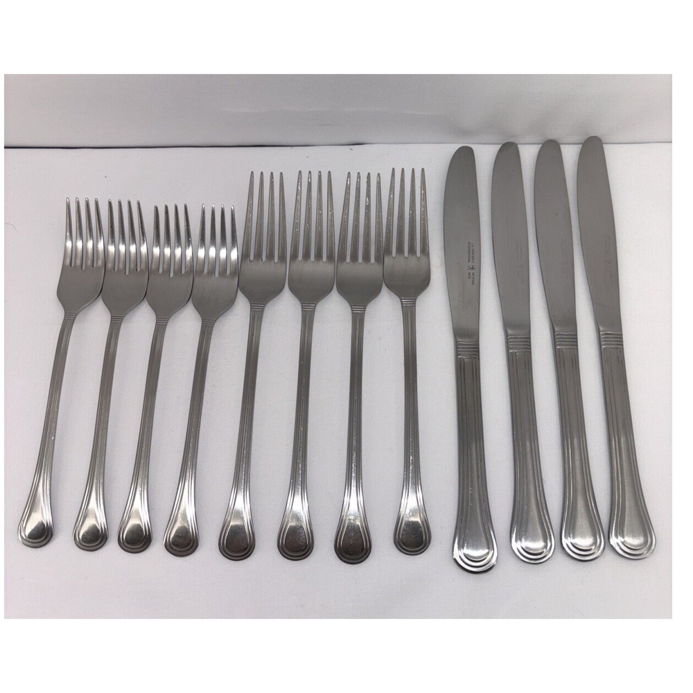 12 Pc Zwilling J.A. Henckels Astley 18/8 Stainless Steel Flatware Fork Knife Set